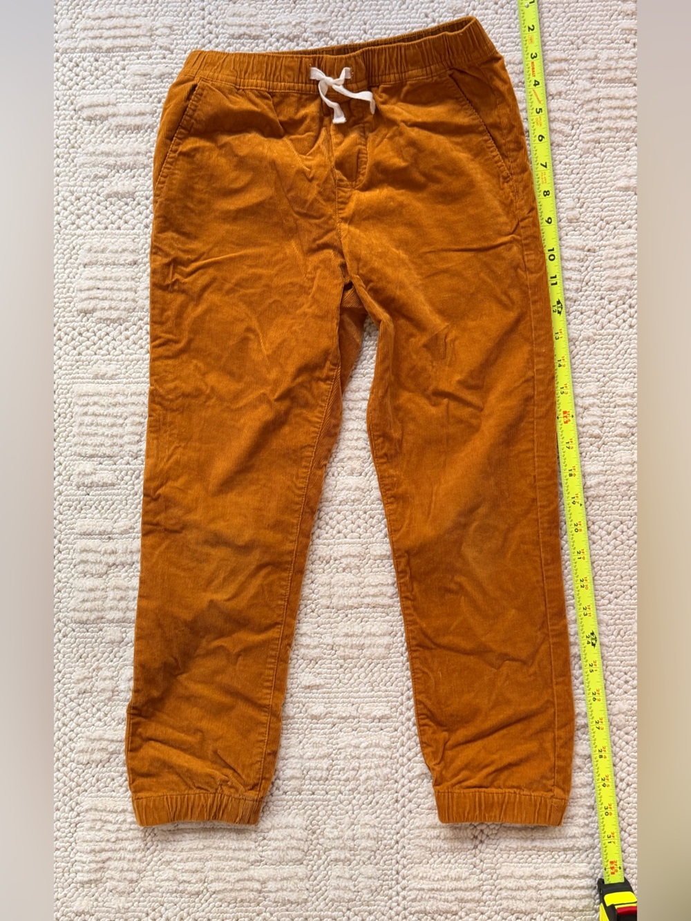 Janie and Jack Boys Orange Corduroy Jogger Pants – Size 7